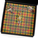 To My Beautiful Soulmate Sunflower Necklace In Your Eyes I Have Found My Home Clan Baxter Tartan Jewelry For Girlfriend, Tartan Sunflower Pendant Necklace, Scottish Tartan Jewelry, valentine necklace, necklace girlfriend, necklace for wife, cute necklaces for girlfriend, jewelry for girlfriend, to my soulmate necklace, to my future wife necklace