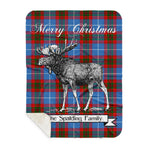 Scotstee Shop Plaid Tartan Blanket With Moose Clan Spalding Plaid Blanket, plaid blanket australia,plaid blanket canada,plaid christmas blanket,plaid fleece sherpa blanket,plaid sherpa blanket canada,plaid sherpa blanket lipstick,plaid sherpa blanket pink,plaid sherpa blanket queen