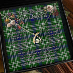 To My Beautiful Soulmate Necklace In Your Eyes I Have Found My Home Clan Tweedside Tartan Wishbone Dancing Necklace