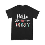 Womens Hello Thirty Happy 30th Birthday Gift Birthday Shirt - Scotstee Shop