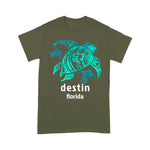 Sea Turtle Shirt Destin Florida Sea Blue Tribal Turtle Sea Turtle Shirt - Scotstee Shop