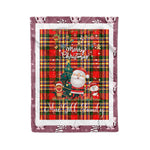 Personalized Gift Tartan Plaid Blanket Clan MacGill With Funny Santa Snowman Reindeer Merry Christmas Fleece Blanket, Home Living Room, Plaid Blanket, Tartan Blanket, Scottish Blanket, Buffalo fleece blanket, Christmas Blanket