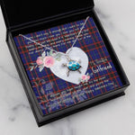 Sea Turtle Necklace Gift for My Beautiful Girlfriend Valentines Necklace Clan Home Modern Tartan Blue Turtle Necklace
