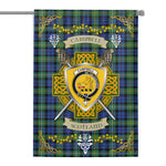 House Flag - Campbell Argyll Ancient Irish Shield Celtic Cross Tartan Garden Flag St Patrick's Day Garden Flag