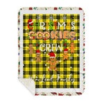 Personalized Gift Tartan Plaid Blanket Clan MacLeod of Lewis Modern With Christmas Cookie Baking Crew Christmas Gift Sherpa Blanket, tartan sherpa blanket,buffalo plaid sherpa blanket,christmas sherpa blanket,Christmas Throw Blanket,green plaid sherpa blanket,green sherpa blanket