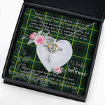 Gift For My Beautiful Girlfriend Necklace Valentine Necklace Clan MacArthur Modern Tartan Cross Dancing Necklace Scottish Tartan Jewelry