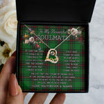 To My Beautiful Soulmate Necklace In Your Eyes I Have Found My Home Clan Kirkcaldy Tartan Forever Love Necklace