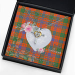 Gift For My Beautiful Girlfriend Necklace Valentine Necklace Clan Ross Ancient Tartan Cross Dancing Necklace Scottish Tartan Jewelry