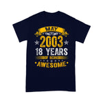 Scotstee Shop - 18th Birthday Decorations May 2003 Boy Girl 18 Years Old Birthday Shirt