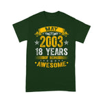 Scotstee Shop - 18th Birthday Decorations May 2003 Boy Girl 18 Years Old Birthday Shirt