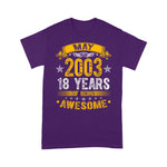 Scotstee Shop - 18th Birthday Decorations May 2003 Boy Girl 18 Years Old Birthday Shirt