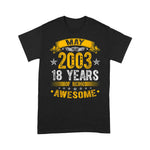 Scotstee Shop - 18th Birthday Decorations May 2003 Boy Girl 18 Years Old Birthday Shirt