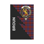 Scotstee Shop Brown Tartan Garden Flag - Flash Style