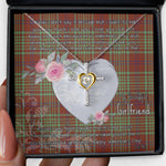 Gift For My Beautiful Girlfriend Necklace Valentine Necklace Clan MacGillivray Ancient Tartan Cross Dancing Necklace Scottish Tartan Jewelry