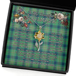 To My Beautiful Soulmate Sunflower Necklace In Your Eyes I Have Found My Home Clan Kennedy Ancient Tartan Jewelry For Girlfriend, Tartan Sunflower Pendant Necklace, Scottish Tartan Jewelry, valentine necklace, necklace girlfriend, necklace for wife, cute necklaces for girlfriend, jewelry for girlfriend, to my soulmate necklace, to my future wife necklace