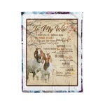 Scotstee Shop - Personalized Letter To My Wife Love From Husband I Always Love You Forever Fleece Blanket