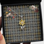 To My Beautiful Soulmate Sunflower Necklace In Your Eyes I Have Found My Home Clan Campbell Argyll Weathered Tartan Jewelry For Girlfriend