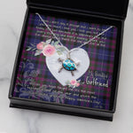 Sea Turtle Necklace Gift for My Beautiful Girlfriend Valentines Necklace Clan Pride Of Scotland Tartan Blue Turtle Necklace