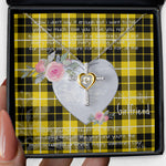 Gift For My Beautiful Girlfriend Necklace Valentine Necklace Clan Barclay Tartan Cross Dancing Necklace Scottish Tartan Jewelry