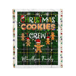 Personalized Gift Tartan Plaid Blanket Clan MacAlpine Modern With Christmas Cookie Baking Crew Christmas Gift Blanket, Plaid Blanket, Christmas Fleece Blanket, Christmas Blanket, Tartan Blanket, Scottish Blanket, Scotland Blanket, Family Name Blanket, Custom Blanket, Personalized Blanket