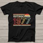 1977 Years Old Vintage Birthday Gift Retro Style Birthday Shirt - Scotstee Shop
