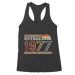 1977 Years Old Vintage Birthday Gift Retro Style Women's Tank Top - Scotstee Shop