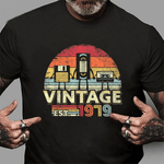 1979 Vintage Birthday Gift Funny Music Tech Humor Birthday Shirt - Scotstee Shop