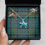 Sea Turtle Necklace To My Beautiful Soulmate Necklace In Your Eyes I Have Found My Home Clan Kirkpatrick Tartan Blue Turtle Necklace, Valentine Necklace Gift for Girlfriend Clan Mitchell Ancient Tartan Sunflower Pendant Necklace, Scottish Tartan Jewelry, valentine necklace, necklace girlfriend, necklace for wife, cute necklaces for girlfriend, jewelry for girlfriend, to my soulmate necklace, to my future wife necklace