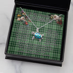 Sea Turtle Necklace To My Beautiful Soulmate Necklace In Your Eyes I Have Found My Home Clan MacDonald Lord Of The Isles Tartan Blue Turtle Necklace