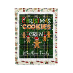 Personalized Gift Tartan Plaid Blanket Clan MacAlpine Modern With Christmas Cookie Baking Crew Christmas Gift Blanket, Plaid Blanket, Christmas Fleece Blanket, Christmas Blanket, Tartan Blanket, Scottish Blanket, Scotland Blanket, Family Name Blanket, Custom Blanket, Personalized Blanket