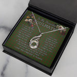 To My Beautiful Soulmate Necklace In Your Eyes I Have Found My Home Clan MacAlister Hunting Tartan Rising Phoenix Necklace
