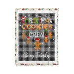 Personalized Gift Tartan Plaid Blanket Clan Grey Douglas With Christmas Cookie Baking Crew Christmas Gift Blanket, Plaid Blanket, Christmas Fleece Blanket, Christmas Blanket, Tartan Blanket, Scottish Blanket, Scotland Blanket, Family Name Blanket, Custom Blanket, Personalized Blanket