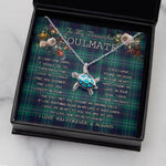 Sea Turtle Necklace To My Beautiful Soulmate Necklace In Your Eyes I Have Found My Home Clan Hardy Tartan Blue Turtle Necklace