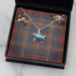 Sea Turtle Necklace To My Beautiful Soulmate Necklace In Your Eyes I Have Found My Home Clan Fraser Hunting Modern Tartan Blue Turtle Necklace