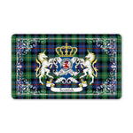 Doormat - Welcome Mat Scottish Farquharson Ancient Clan Badge Tartan Door Mat, Plaid Doormat