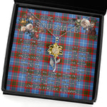 To My Beautiful Soulmate Sunflower Necklace In Your Eyes I Have Found My Home Clan Skirving Tartan Jewelry For Girlfriend, Tartan Sunflower Pendant Necklace, Scottish Tartan Jewelry, valentine necklace, necklace girlfriend, necklace for wife, cute necklaces for girlfriend, jewelry for girlfriend, to my soulmate necklace, to my future wife necklace
