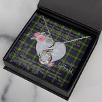 Rising Phoenix Necklace - Valentine Necklace Clan Watson Modern Tartan Gift for Girlfriend, Gift for My Wife Rising Phoenix Necklace
