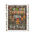 Personalized Gift Tartan Plaid Blanket Clan Scott Weathered With Christmas Cookie Baking Crew Christmas Gift Blanket, Plaid Blanket, Christmas Fleece Blanket, Christmas Blanket, Tartan Blanket, Scottish Blanket, Scotland Blanket, Family Name Blanket, Custom Blanket, Personalized Blanket