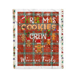 Fleece Blanket - Personalized Gift Tartan Plaid Blanket Clan Morrison Red Ancient With Christmas Cookie Baking Crew Christmas Gift Fleece Blanket