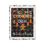 Personalized Gift Tartan Plaid Blanket Clan Braveheart With Christmas Cookie Baking Crew Christmas Gift Blanket, Plaid Blanket, Christmas Fleece Blanket, Christmas Blanket, Tartan Blanket, Scottish Blanket, Scotland Blanket, Family Name Blanket, Custom Blanket, Personalized Blanket