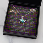 Sea Turtle Necklace To My Beautiful Soulmate Necklace In Your Eyes I Have Found My Home Clan Hewitt Tartan Blue Turtle Necklace