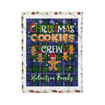 Personalized Gift Tartan Plaid Blanket Clan Robertson Hunting Modern With Christmas Cookie Baking Crew Christmas Gift Blanket, Plaid Blanket, Christmas Fleece Blanket, Christmas Blanket, Tartan Blanket, Scottish Blanket, Scotland Blanket, Family Name Blanket, Custom Blanket, Personalized Blanket
