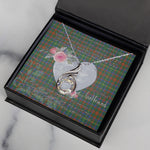 Rising Phoenix Necklace - Valentine Necklace Clan MacKintosh Hunting Tartan Gift for Girlfriend, Gift for My Wife Rising Phoenix Necklace