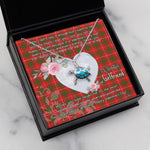 Sea Turtle Necklace Gift for My Beautiful Girlfriend Valentines Necklace Clan Prince of Rothesay Tartan Blue Turtle Necklace