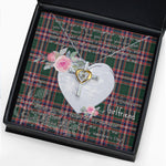Gift For My Beautiful Girlfriend Necklace Valentine Necklace Clan MacFarlane Tartan Cross Dancing Necklace Scottish Tartan Jewelry