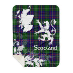 Sherpa Blanket - Tartan Blanket Thistle and Lion Scottish Clan Inglis Plaid Blanket, plaid sherpa blanket queen,purple sherpa blanket,queen sherpa blanket,queen size sherpa blanket,red sherpa blanket,scottish tartan blankets,sherpa blanket,sherpa christmas blanket