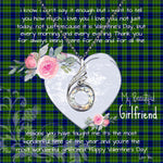 Rising Phoenix Necklace - Valentine Necklace Clan Dickson Tartan Gift for Girlfriend, Gift for My Wife Rising Phoenix Necklace