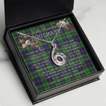 To My Beautiful Soulmate Necklace In Your Eyes I Have Found My Home Clan Leslie Tartan Rising Phoenix Necklace