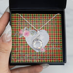 Rising Phoenix Necklace - Valentine Necklace Clan Gibbs Tartan Gift for Girlfriend, Gift for My Wife Rising Phoenix Necklace