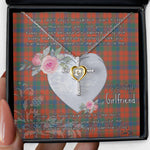 Gift For My Beautiful Girlfriend Necklace Valentine Necklace Clan Robertson Ancient Tartan Cross Dancing Necklace Scottish Tartan Jewelry